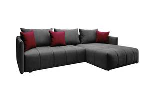 Ecksofa HURON Lavagrau - Rot