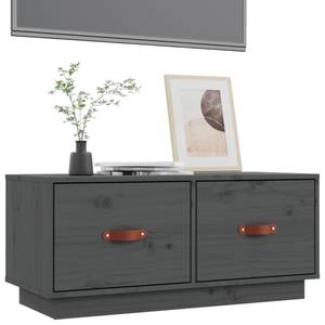 TV-Schrank D708 Grau - Massivholz - 34 x 35 x 80 cm