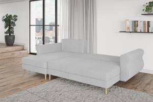 Ecksofa HERMES-L Grau - Hellgrau