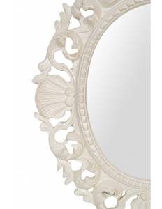 Miroir Ovale - Baroque Blanc