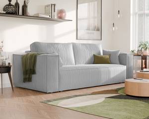 Sofa Bali Grau - Holzwerkstoff - 255 x 59 x 105 cm