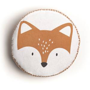 Sitzpuff Fox Orange - Textil - 20 x 1 x 45 cm