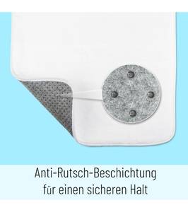 Badteppich Wasserfall 50 x 80 cm Blau - Textil - 50 x 2 x 80 cm