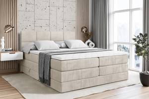 Boxspringbett ARDENI KING Beige - Breite: 160 cm