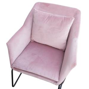 Loungesessel JOSIE Pink - Textil - 68 x 82 x 64 cm