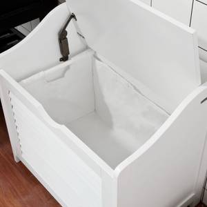 Meuble Panier à Linge FSR40-W Blanc - Bois manufacturé - 5 x 53 x 35 cm