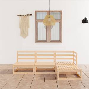 Garten-Lounge-Set Braun - Massivholz - Holzart/Dekor - 70 x 30 x 70 cm