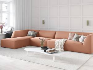 Ecksofa RUBY 5 Sitzplätze Pink