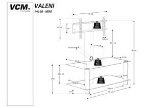 TV-Rack Valeni Breite: 95 cm