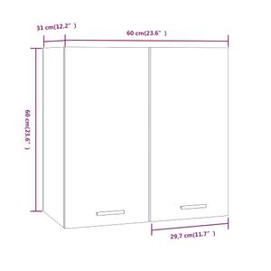 Hängeschrank 3011397-7 Braun - Raucheiche Dekor