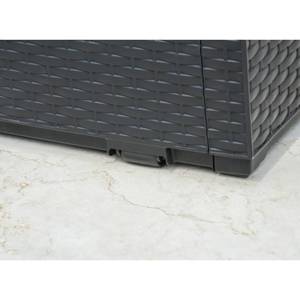 Aufbewahrungsbox Grau - Kunststoff - 123 x 57 x 123 cm
