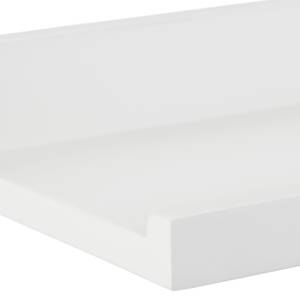 Étagère tablette flottante murale Blanc - Bois manufacturé - 80 x 4 x 10 cm