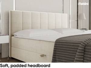 Boxspringbett Chandon Creme - Breite: 186 cm - H3