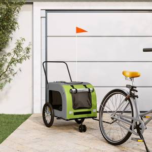 Remorque vélo pour chien 3028770-2 Vert - 121 x 65 x 63 cm