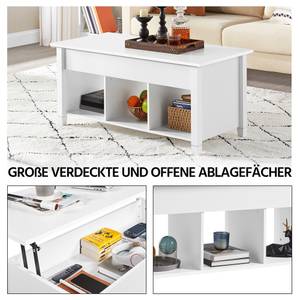 Couchtisch Lift-Top-Design Weiß