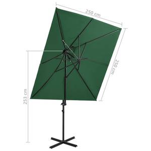 Parasol en porte-à-faux Vert