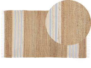 Teppich MIRZA Beige - Blau - Creme - Petrol - Weiß - 80 x 80 x 150 cm