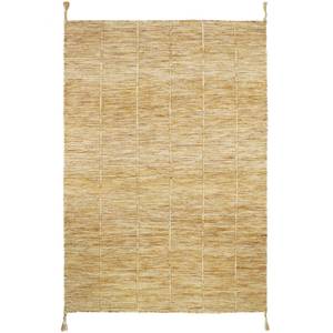 LHENA JAUNE BRUN M tapis laine Jaune - 120 x 170 cm