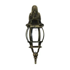 Wandlampe Außen BREST Gold - Glas - Metall - 15 x 54 x 24 cm