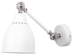 Lampe murale MISSISSIPPI Argenté - Blanc - Nombre de pièces dans le lot : 2