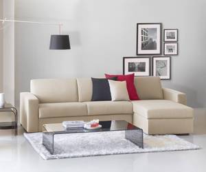 Schlafsofa mit Halbinsel Alisea Beige