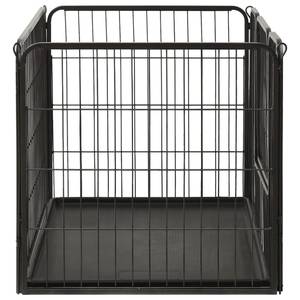 Hunde-Laufstall 295858 Schwarz - Metall - 31 x 42 x 1 cm