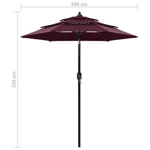 Parasol Rouge - Textile - 200 x 228 x 200 cm