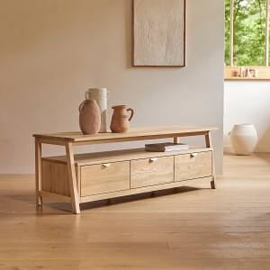 TV-Schrank Pola Braun - Massivholz - Holzart/Dekor - 150 x 50 x 47 cm