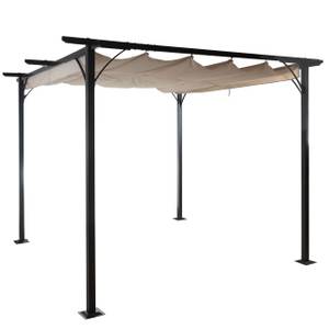 Pergola C42 Weiß - Metall - 300 x 232 x 300 cm