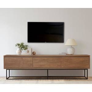 Meuble TV Milo Marron - Bois manufacturé - 40 x 50 x 180 cm