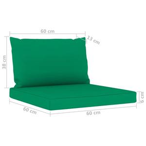 Gartensitzgruppe K057(4-Sitzer) Grün - Massivholz - 70 x 64 x 64 cm