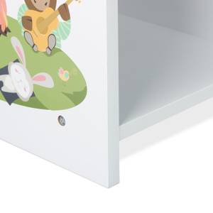 Etagère enfants pour livres et jouets Blanc - Bois manufacturé - 62 x 75 x 29 cm