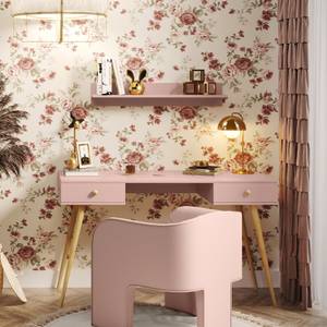 Schreibtisch Febog Pink - Holzwerkstoff - 135 x 79 x 54 cm