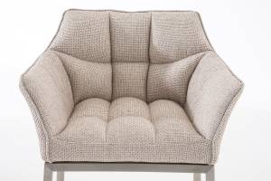 Barhocker Damaso Beige - Silber