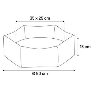 Hundebett 3018118 Gelb - 50 x 18 x 50 cm