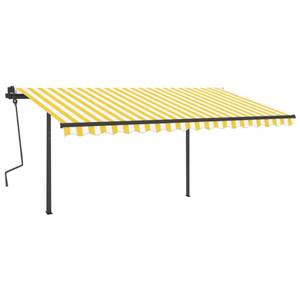 Auvent rétractable 3006677-2 Blanc - Jaune - 300 x 450 cm