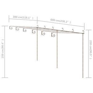 Pergola 3005170 600 x 600 cm