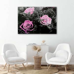 Wandbild Rosa Rosen Natur Blumen 60 x 40 cm