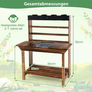 Spielküche FK569957ZMDE Braun - Holzwerkstoff - 41 x 92 x 71 cm