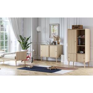 Schrank Retro Braun - Holzwerkstoff - 51 x 165 x 80 cm