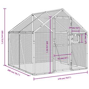 Voliere 3028588 Tiefe: 200 cm