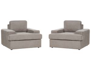 Sessel ALLA 2-tlg Braun - Taupe - 2er Set