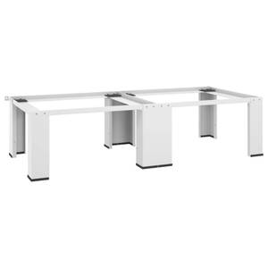 Socle pour machine à laver 51194 Blanc - Métal - 127 x 33 x 55 cm