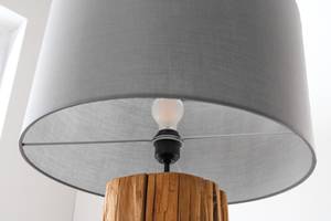 Stehlampe ROOTS Braun - Grau - Massivholz - Textil - 50 x 160 x 50 cm