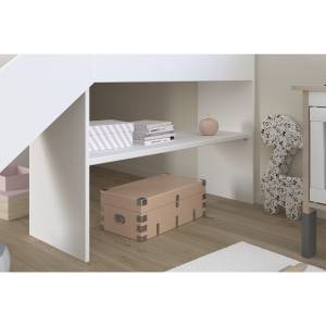 Halbhochbett Tobo Beige - Holzwerkstoff - 184 x 78 x 205 cm