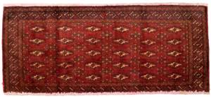 Turkaman - 130x60cm Rot - Naturfaser - 60 x 1 x 130 cm