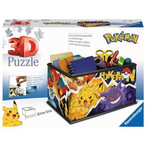 3D-Puzzle Aufbewahrungsbox Pokémon Papier - 20 x 7 x 28 cm