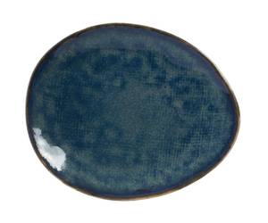 Frühstücksteller Aicha Blau - Naturfaser - 17 x 2 x 1 cm