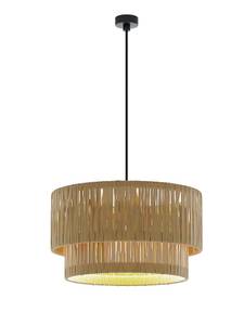 Suspension Beaumarchais Beige - Matière plastique - Rotin - 40 x 126 x 40 cm