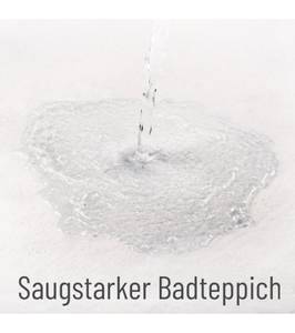 Badteppich Bath Salts 70 x 110 cm Türkis - Textil - 70 x 2 x 110 cm
